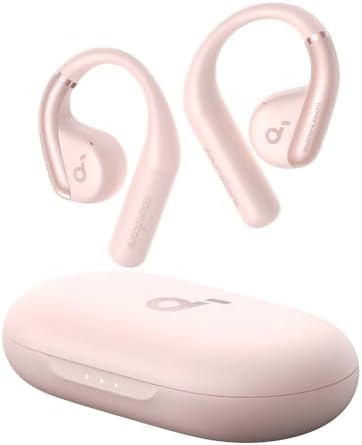 Soundcore by Anker, AeroFit Open-Ear Headphones, Ultra Comfort, Snug Fit, Ergonomic Ear Hook, Balanced Sound, IPX7 Waterproof, 42H Playtime, Bluetooth 5.3, App Control, Clear Calls, Wireless Earbuds