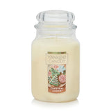 Yankee Candle Company Yankee Christmas Cookie Scented, 22oz Single Wick Candle, Over 110 Hours of Burn Time, Perfect for Holiday Gifting and Celebration, Classic Large Jar, White