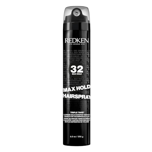 Redken Extreme High Hold Max Hold Hairspray 32 For All Hair Types - Long-Lasting Lift & Body, All-Day Style Control With a Dry Finish, 24h Humidity Resistance