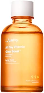 JUMISO All Day Vitamin Glow Boost Facial Toner, Vitamin Daily Toner, Vitamin B,C Toner, Skin Brightening Hydrating, Glowing Toner, Naturally Radiant&Plump Skin, EO&Fragrance Free, 125ml 4.22 FL.OZ