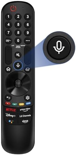 for LG TV Remote Replacement, for All 2019-2024 LG Remote Control for Smart TVs, for Magic Remote MR23/22/21/24GA with Voice and Pointer Function. 1-Year Warranty.