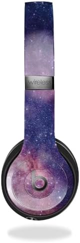 Skin Compatible with Beats Solo 4 - Violet Stars - Premium 3M Vinyl Protective Wrap Decal Cover - Easy to Apply | Crafted in The USA by MightySkins