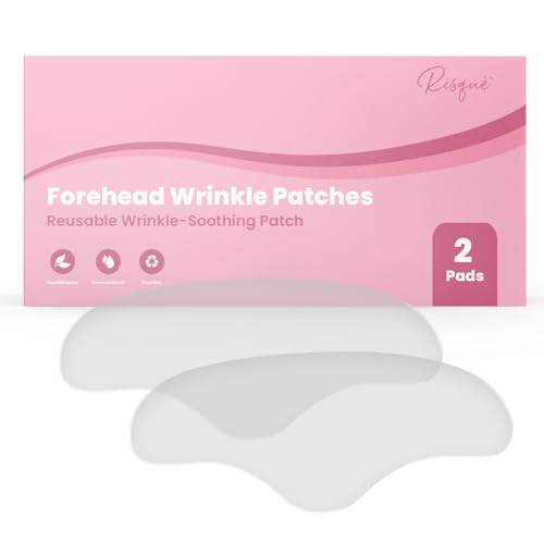 Forehead Wrinkle Patches | Non-Invasive Reusable Skin Care Solution | Fine Lines and Wrinkles Smoothing | Pairs with Eye Patches and Face Tape | Long-Lasting Skin Pads for a Smoother Look | Pack of 2