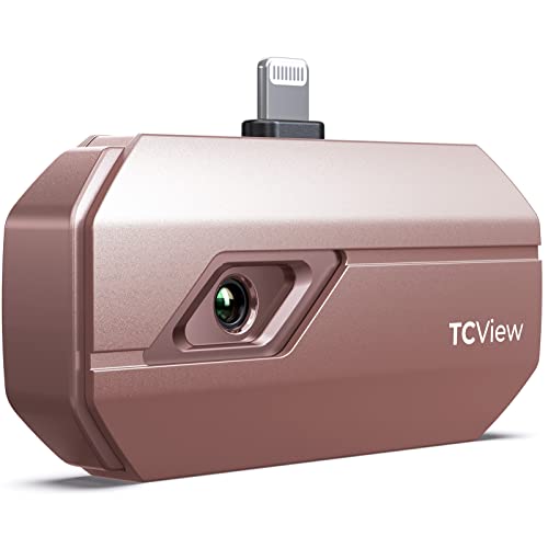 TOPDON TC002 Thermal Imaging Camera for iOS, 512 x 384 Super Resolution, 256x192 IR High Resolution, Thermal Imager with Secondary Analysis, Infrared Test Report, Temp Alarm, -4°F~1022°F TEM Range