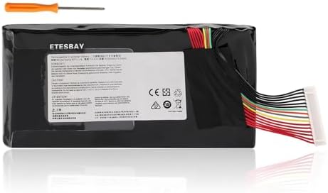 11.1V 5225mAh BTY-L78 New Laptop Battery for MSI GT62 GT62VR GT80 GT80S GT73 GT83 GT73VR GT83VR GT75VR MS-1812 MS-1814 P/N:BP-1812/2700-P for EUROCOM Tornado F5 Series for HIPAA F22 Series