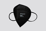 POWECOM KN95 Respirator Face Masks (10 Pack) | Black | Earloop Style