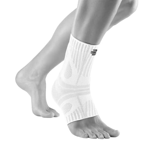 Bauerfeind Sports Achilles Support - Relieves the achilles tendon while running, jumping, and moving - All White, Large