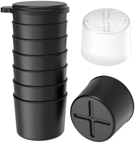 Ice Mold Accessory for KitchenAid Shave Ice Attachment, Reusable Plastic Ice Molds with Lids for Kitchenaid Ice Shaver Attachment - 8PCS for Small