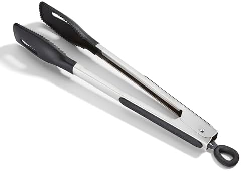 Cuisinart 12" Squared Head Silicone Tongs
