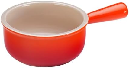 Le Creuset Stoneware French Onion Soup Bowl, 16 oz., Flame
