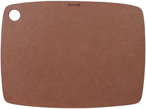 Wood Fiber Cutting Board for Kitchen - High Density, Non-Porous, BPA-Free, Reversible Chopping Board, Dishwasher Safe, Knife-Friendly Cutting Board for Meat, Bread, Fruit, 11.8" x 9.3", Brown