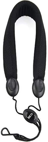 D'Addario Saxophone Neck Strap - For Alto Saxophone & Soprano Saxophone - Padded Sax Neck Strap - Metal Hook