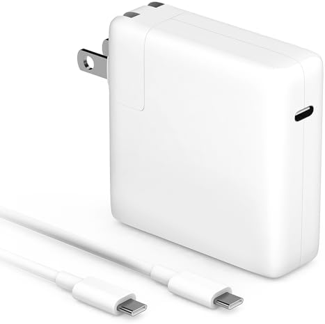 MacBook Pro Charger 61W USB C Power Adapter for MacBook Pro/Air 13/14 Inch, Power Adapter with Type C Power Cord Supply