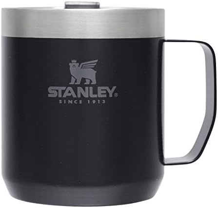 Stanley Classic Vacuum Mug, 1.8 fl oz (0.35 L), Hot and Cold Retention, Camping Mug, Cover Included, Dishwasher Safe, Telework Warranty