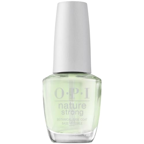 OPI Nature Strong Natural Origin Nail Polish | Clear Gel Like Eco-Friendly Nail Polish Base Coat & Top Coat | Plant Based, Vegan, Cruelty Free