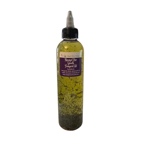 8 oz Rapunzel hair growth fenugreek oil with rosemary oil horsetail and nettle