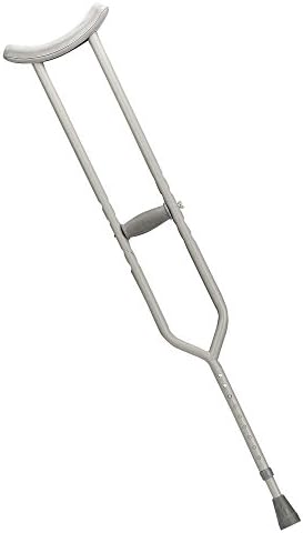 Drive Medical Bariatric Heavy Duty Crutches, Gray, Tall Adult