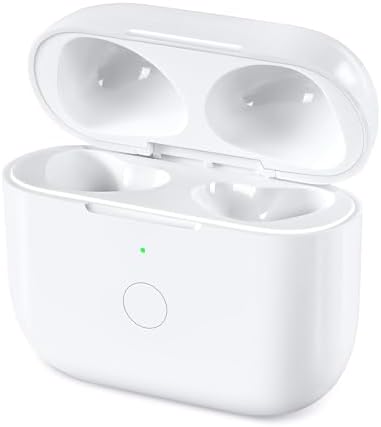 Compatible for AirPods 3rd Generation Charging Case Replacement, Wireless Air Pod 3 Charger Case with Bluetooth Pairing Without Earbuds, White