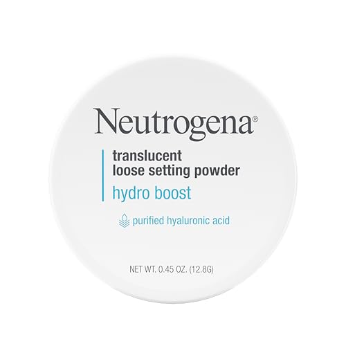 Neutrogena Hydro Boost Translucent Loose Setting Powder, Makeup Setting Powder with Purified Hyaluronic Acid, Translucent Loose Face Setting Powder, .44 oz