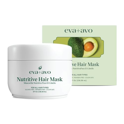 Eva + Avo Hair Conditioner, Deep Hydration and Repair, Intensive Care for Dry, Damaged Hair, 16 fl oz, Sulfate Free, Paraben Free, Color Safe, Suitable for All Hair Types and Textures
