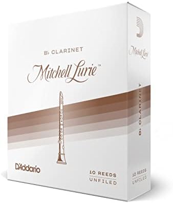 D'Addario Mitchell Lurie Bb Clarinet Reeds, Strength 3.5, Pack of 10