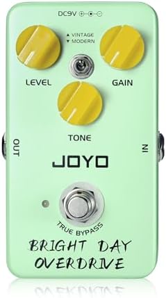 JOYO Blues Overdrive Guitar Pedals Hign Gain Overdrive from Vintage to Modern Tone for Electric Guitar True Bypass (BRIGHT DAY JF-25)