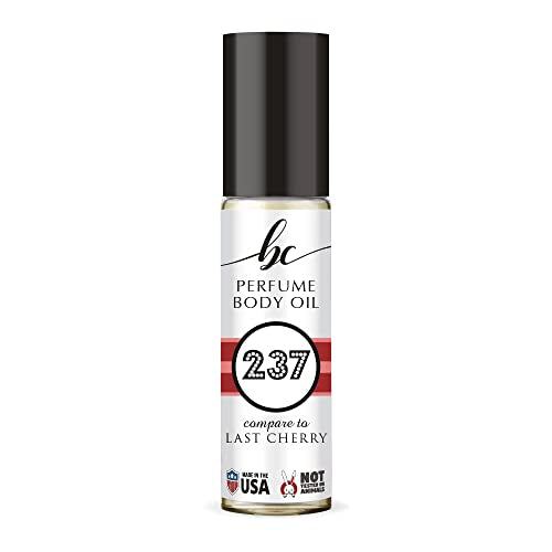 BC Perfume 237 Inspired by Ford Last Cherry For General Usage Replica Fragrance Body Oil Dupes Alcohol-Free Sample Travel Size Concentrated Long Lasting Roll-On 0.3 Fl Oz/10ml