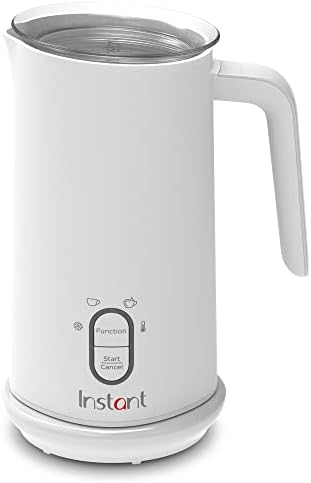Instant Pot Instant Milk Frother, 4-in-1 Electric Milk Steamer, 10oz/295ml Automatic Hot and Cold Foam Maker and Milk Warmer for Latte, Cappuccinos, Macchiato, From the Makers of Instant 500W, White