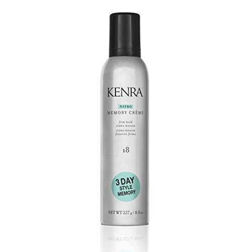 Kenra Nitro Memory Crème 18 | Firm Hold Crème Mousse | 3 Day Style Memory | 1st Nitrogen Crème Mousse | No Stick Application | All Hair Types