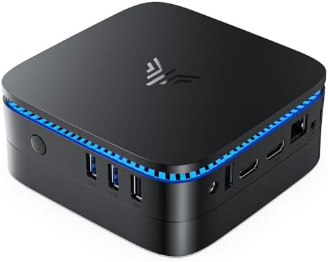 KAMRUI Mini PC Computers, AK1PLUS 12GB LPDDR5 RAM 256GB SSD, Mini Desktop Computer Intel N100 Mini PC, 4 Core Micro PC, Desktop PC 4K, Support 2.5’’ SSD, 2.4G/ 5.0G WiFi, Ethernet, HTPC