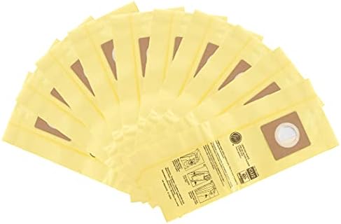 Hoover Commercial AH10243 Upright Bags for HushTone, Allergen Filtration (Pack of 10), Yellow