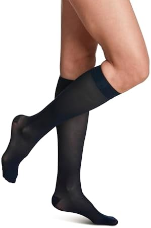 Sigvaris Style Sheer 780 Women’s Closed Toe Knee-High Moisture Wicking Stockings - Light & Comfortable Compression Stocking 20-30mmHg to Relieve Vein Issues
