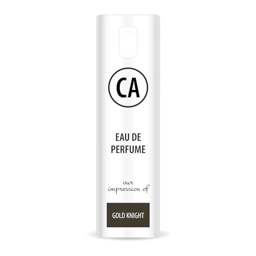 CA Perfume Impression of Gold Knight For Men Eau de Parfum Spray Atomizer Bottle 0.33 Fl Oz-X1