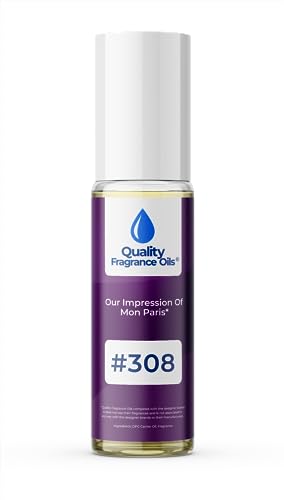 Quality Fragrance Oils' Impression #308, Generic fragrance compatible with Mon Paris (10ml Roll On)