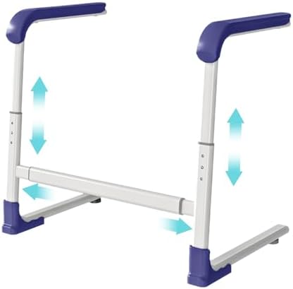 Glnnk Couch Stand Assist Aid for Elderly: Chair Lift Standing Assis Devices for Seniors Sit to Stand - Height & Width Adjustable Mobility Daily Living Aid Couch Cane Stand Up Assist (Blue)