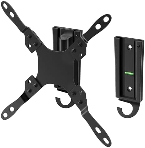 PUTORSEN RV TV Mount for 13-43 inch TVs and up to 44lbs, Quick Release RV TV Wall Mount with Dual Wall Plates, Low Profile Detachable TV Bracket for Indoor Camper Trailer Motorhome, VESA 75/100/200mm