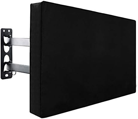 Indeed BUY Outdoor TV Cover 40" - 43" - Waterproof, Dust-Proof, Black Oxford Fabric, Velcro Closure