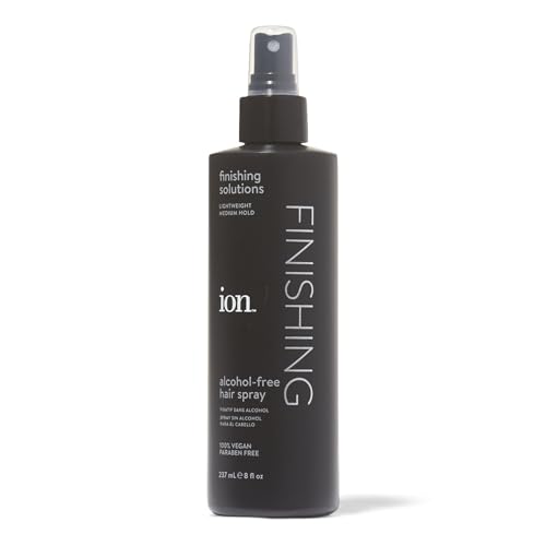 ion AlcoholFree Finishing Hair Spray, 8oz, Lightweight, Medium Hold, AntiFrizz Hairspray, Vegan