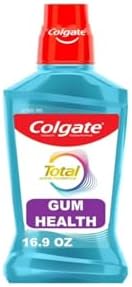 Colgate Total for Gum Health Mouthwash, Clean Mint - 500mL, 16.9 fluid ounce(Pack of 6)
