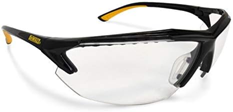 DEWALT Spector In-Viz Bifocal Safety Glass - Black/Yellow Frame - Clear Lens