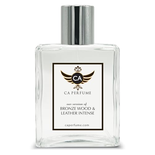 CA Perfume Impression of Jo M Bronze Wood & Leather Intense For Women & Men Replica Fragrance Dupes Eau de Parfum Spray Bottle 3.4 Fl Oz/100ml-X1