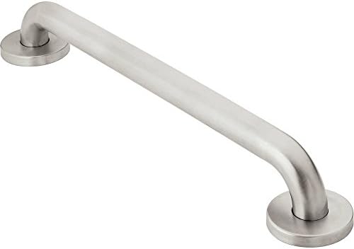 Moen Bathroom Safety 36-Inch Shower Grab Bar with Concealed Screws and a Slip-Resistant Peened Texture, R8736P