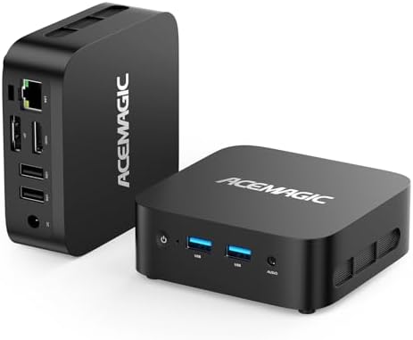 ACEMAGICIAN Vista V1 N95 Mini Pc Computers, 12Th Gen Intel N95 (Up to 3.4Ghz), 8Gb Ddr4 Ram 256Gb Ssd Mini Computer, UHD 4K HDMI DP, 2.4G/5G WiFi/Bt, Gigabit Ethernet Vesa, Home/Office Micro Pc