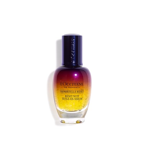 L'Occitane Immortelle Overnight Reset Oil-In-Serum: More Radiant Skin In 1 Night, Smooth Fine Lines, Revitalize Dull Skin, Award-Winner