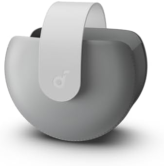 soundcore Space One Pro Travel Case by Anker, Soft Protective Shell, Magnetic Metal Button, Lightweight and Easy to Carry, Gray Color