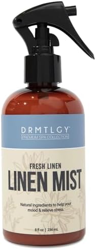 DRMTLGY Natural Fresh Linen Mist and Room Spray - Pure Essential Oils for a Pillow Spray, Linen Mist, and Fabric Spray - Aromatherapy Spray for Relaxation and Sleep, 8 oz