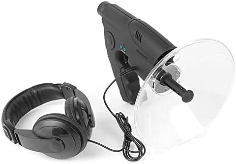Parabolic Sound Collecting Dish 8X Monocular with Headphone Sound Amplifier Listening Device for Long Distance Birdwatching and Listening Bird Listening Device