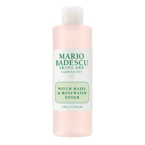 Mario Badescu Alcohol Free Witch Hazel Facial Toner for Aging Skin, Infused with Lavender/Rose Water and Aloe Vera, Face Toner for Combination or Dry Skin, 8 Fl Oz