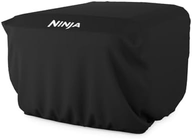 Ninja Grill Cover for Artisan Outdoor Pizza Oven, Compatible with MO200 Series, UV & Water Resistant, Anti-Fade Fabric, Lightweight, 20.78" x 16.22" x 12.4", Black, XSKMOCVR