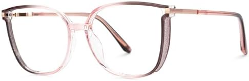 Zeelool Blue Light Blocking Glasses, TR90 Cat Eye Glasses Frame for Women with Non-prescription Lens Rodz ZJGT548130
